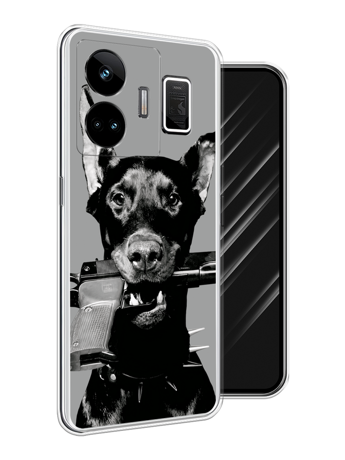 

Чехол Awog на Realme GT Neo 5 5G/GT 3 "Доберман", Серый, 2513750-1