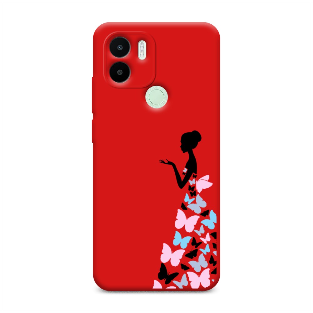 

Чехол Awog на Redmi A1+/A2+ "Платье из бабочек", Белый;розовый, 316753-1