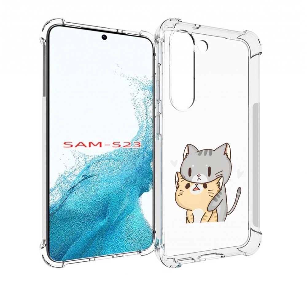 

Чехол MyPads любящие-коты для Samsung Galaxy S23, Прозрачный, Tocco