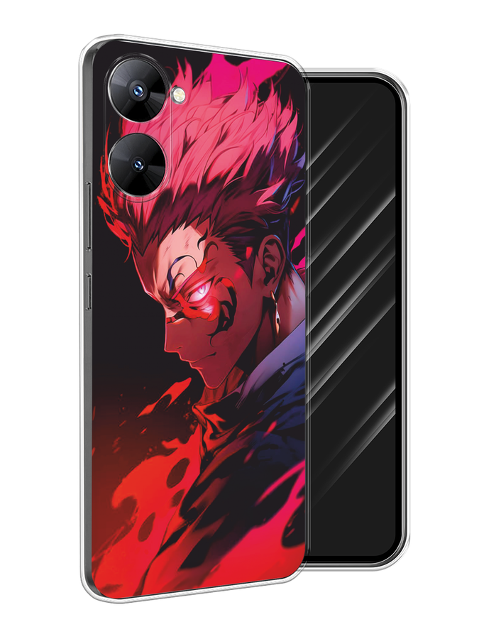 

Чехол Awog на Realme V30 5G/V30T 5G "Взгляд Сукуны", Розовый;красный;черный, 2513550-1