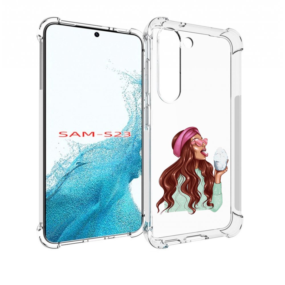 

Чехол MyPads любительница-снега женский для Samsung Galaxy S23, Прозрачный, Tocco