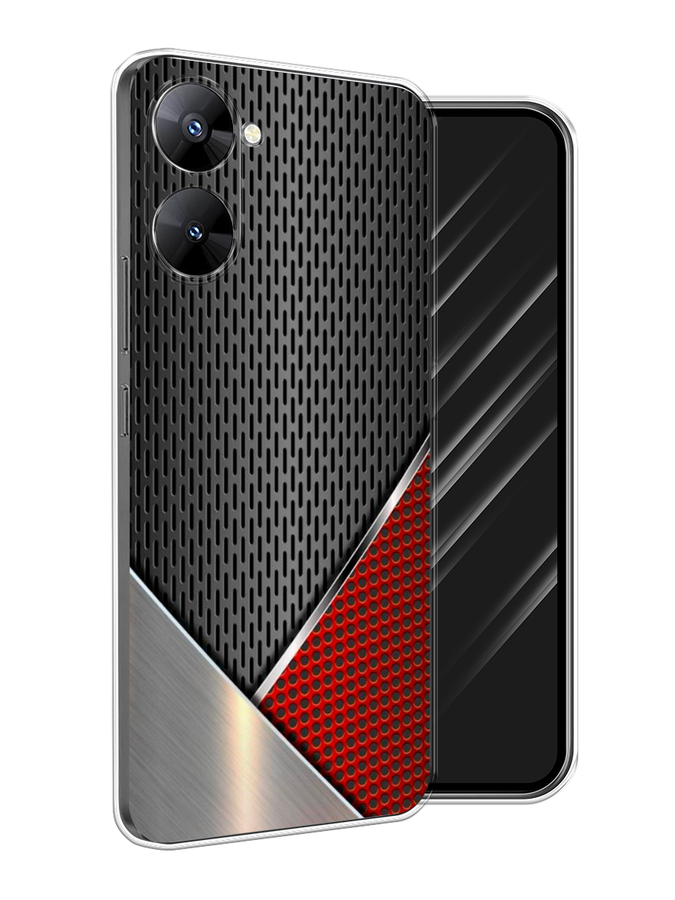 

Чехол Awog на Realme V30 5G/V30T 5G "Стальной металл", Черный;красный;серебристый, 2513550-1