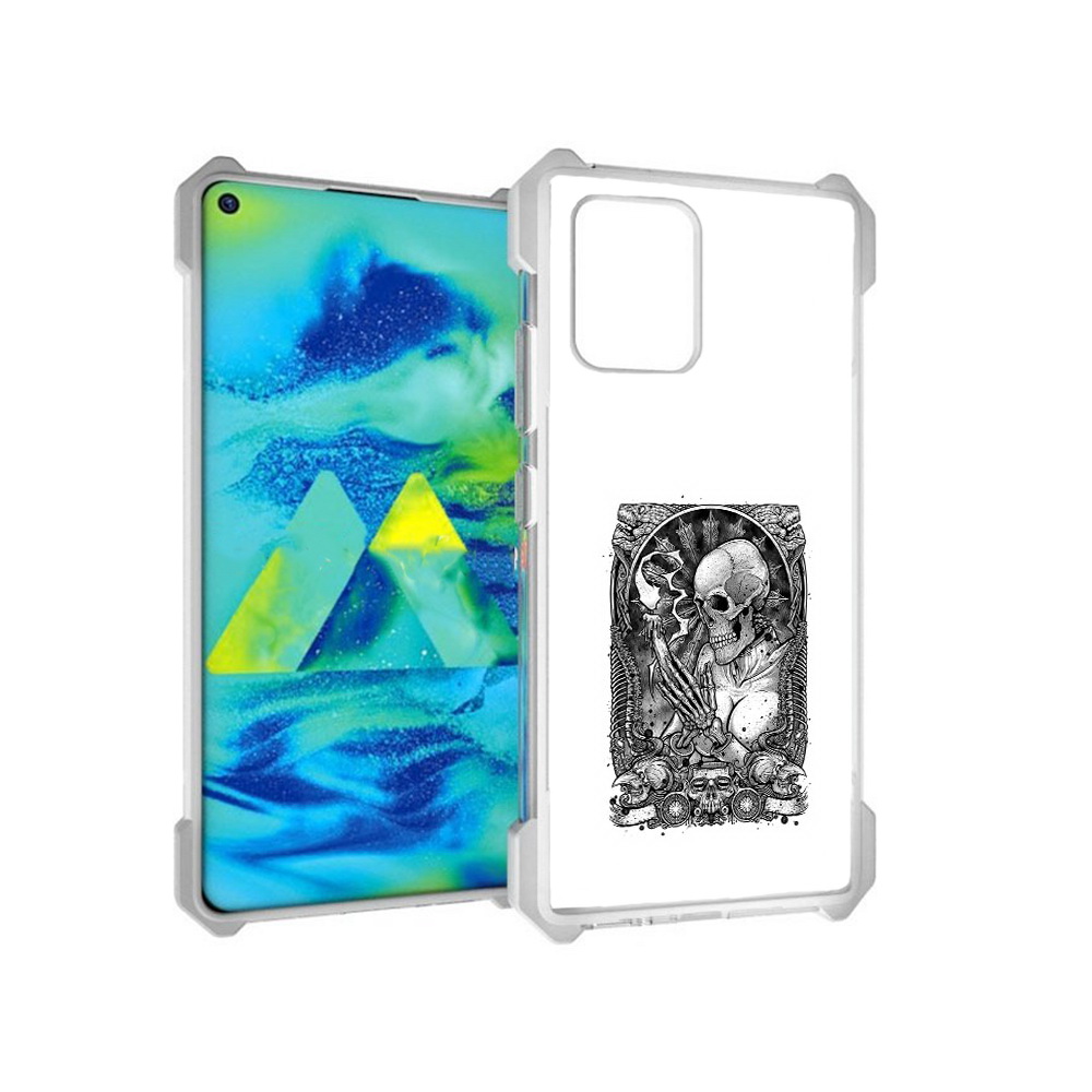 Чехол MyPads Tocco для Samsung Galaxy S10 Lite девушка скелет (PT143840.502.316)
