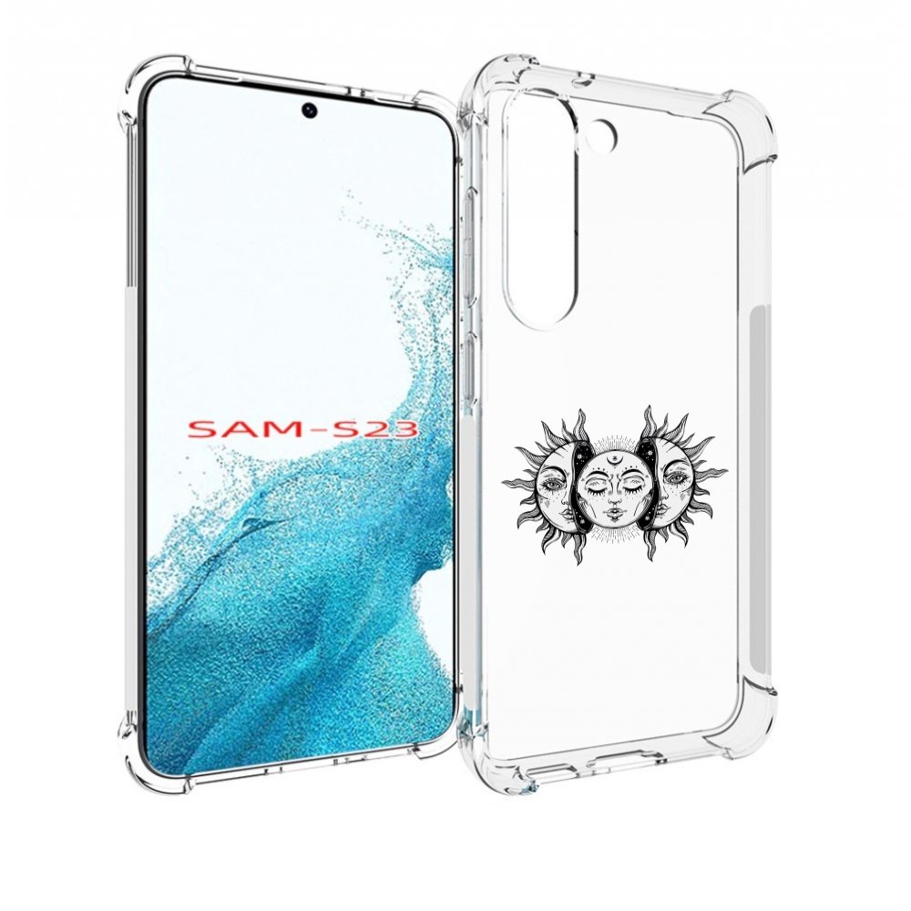 

Чехол MyPads луна-в-солнце для Samsung Galaxy S23, Прозрачный, Tocco