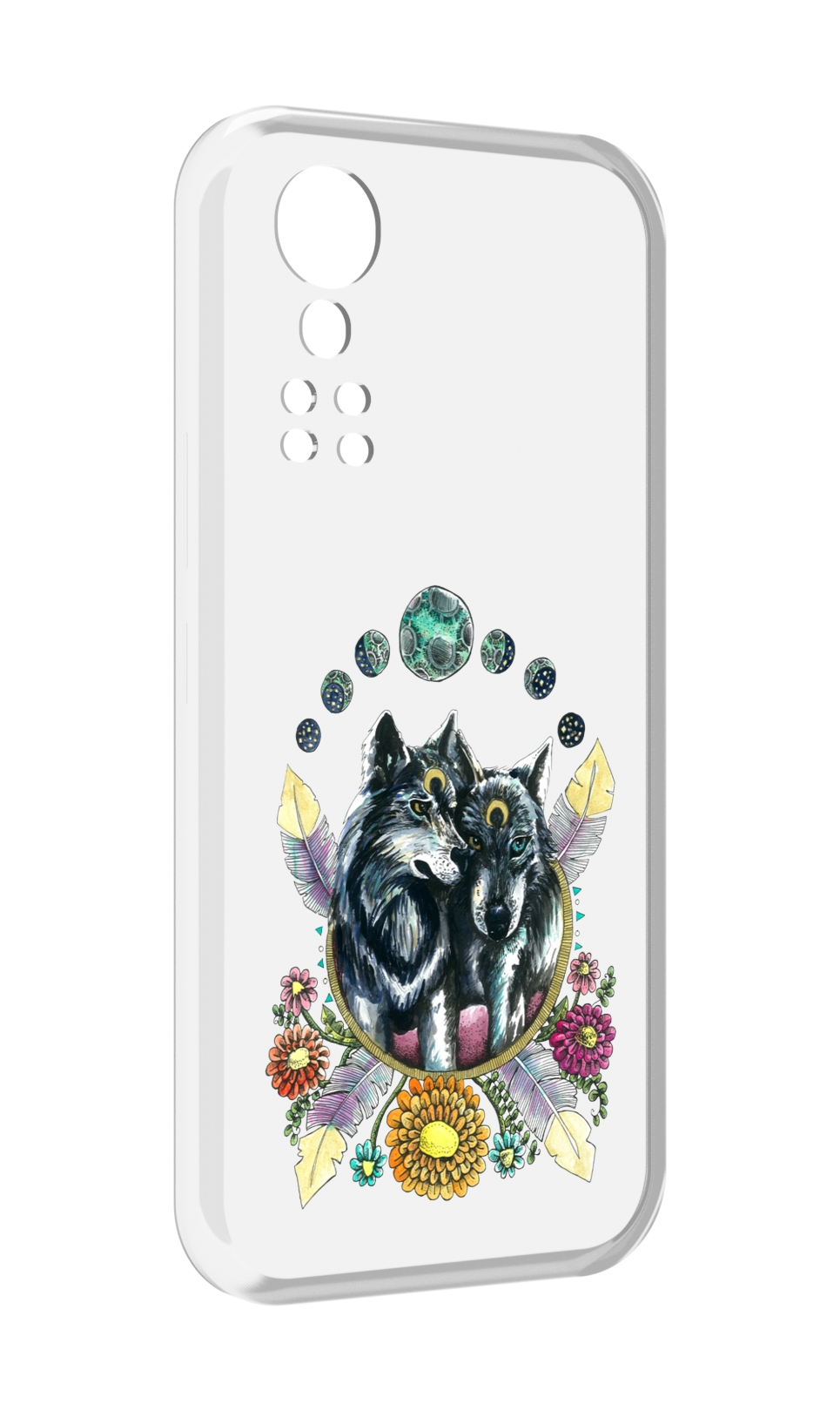 

Чехол MyPads красивые волки абстракция для ZTE Axon 30 5G / Axon 30S, Прозрачный, Tocco