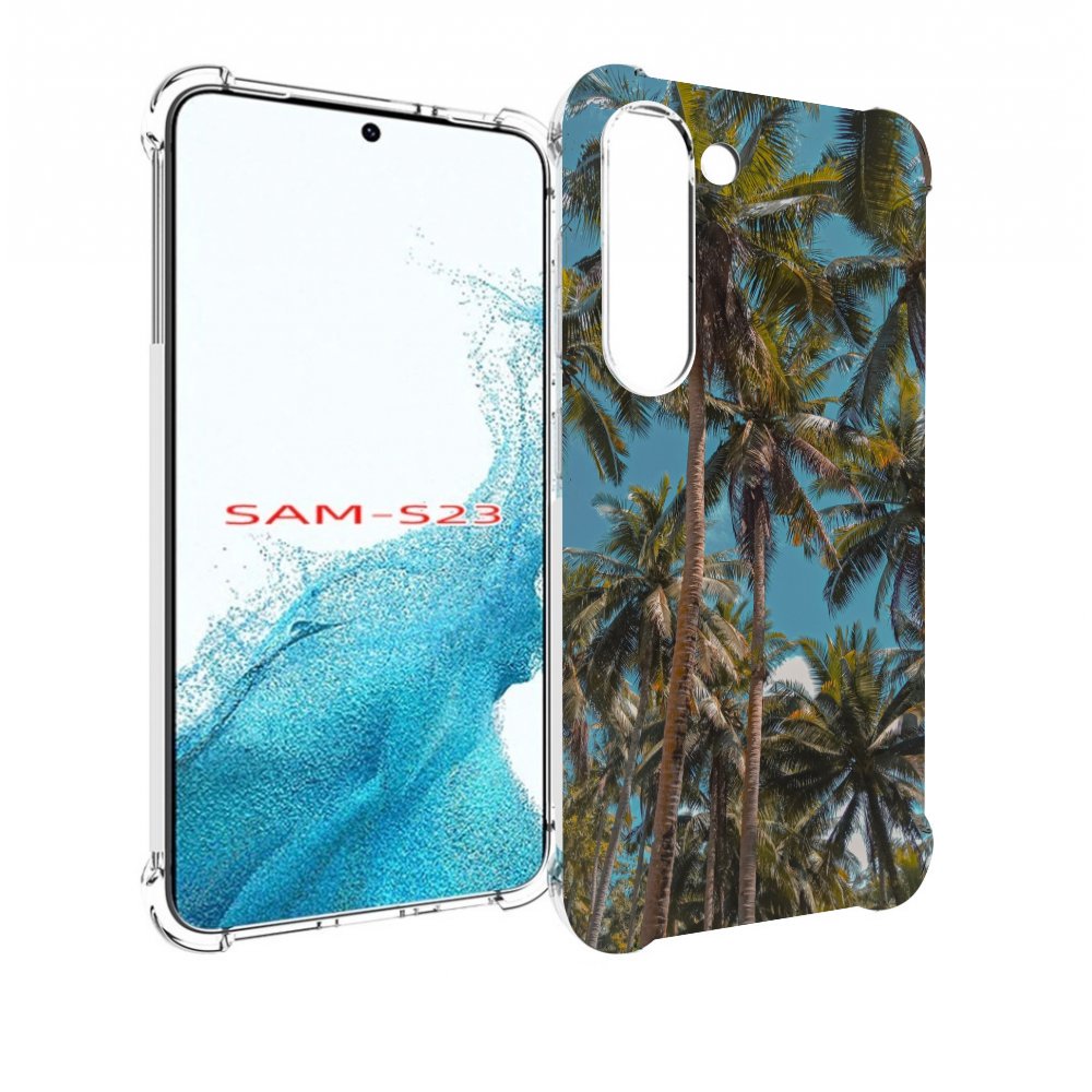 

Чехол MyPads летние пальмы для Samsung Galaxy S23, Прозрачный, Tocco