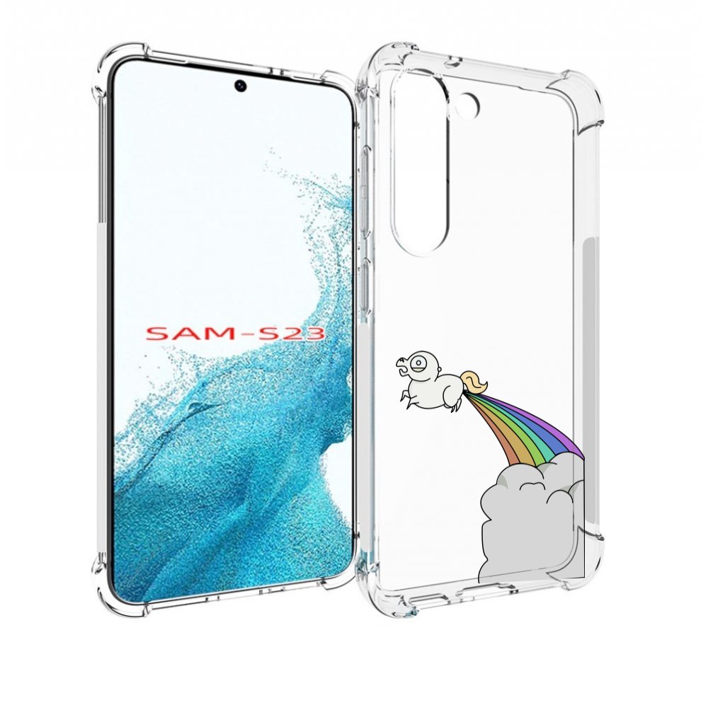 

Чехол MyPads летающее-пони детский для Samsung Galaxy S23, Прозрачный, Tocco