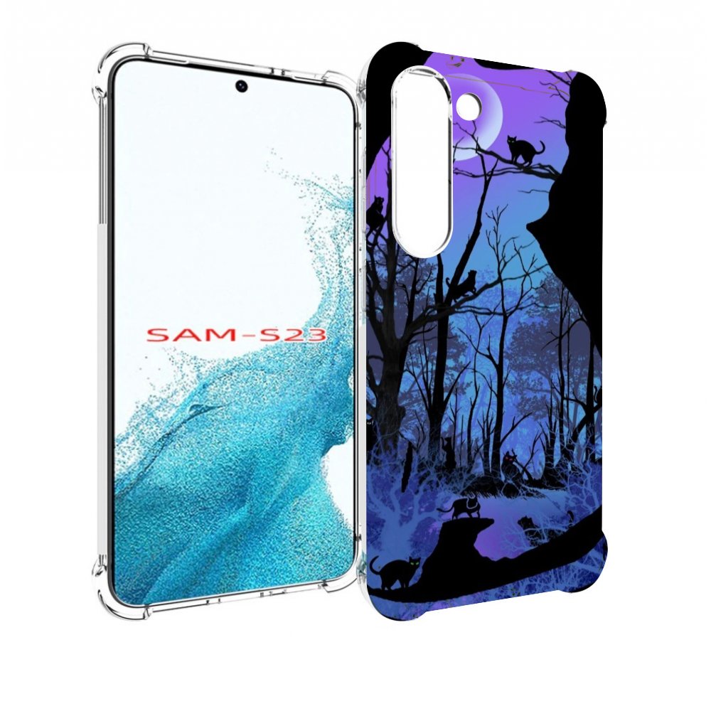 

Чехол MyPads лес внутри кота для Samsung Galaxy S23, Прозрачный, Tocco
