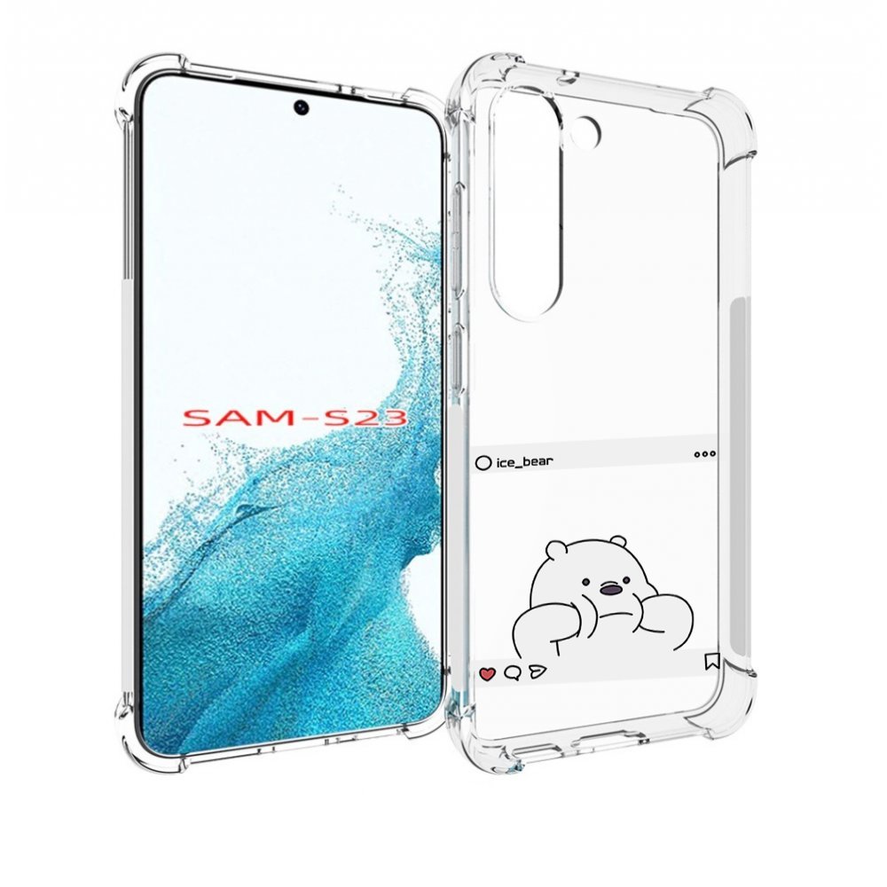 

Чехол MyPads ледяной-медведь для Samsung Galaxy S23, Прозрачный, Tocco