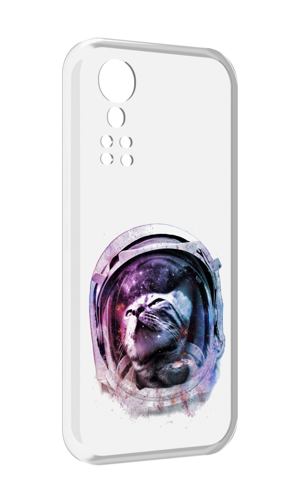 Чехол MyPads кот в шлеме для ZTE Axon 30 5G / Axon 30S