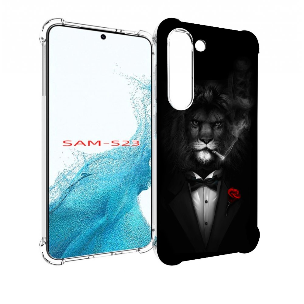 

Чехол MyPads лев-в-темноте-с-сигаретой мужской для Samsung Galaxy S23, Прозрачный, Tocco