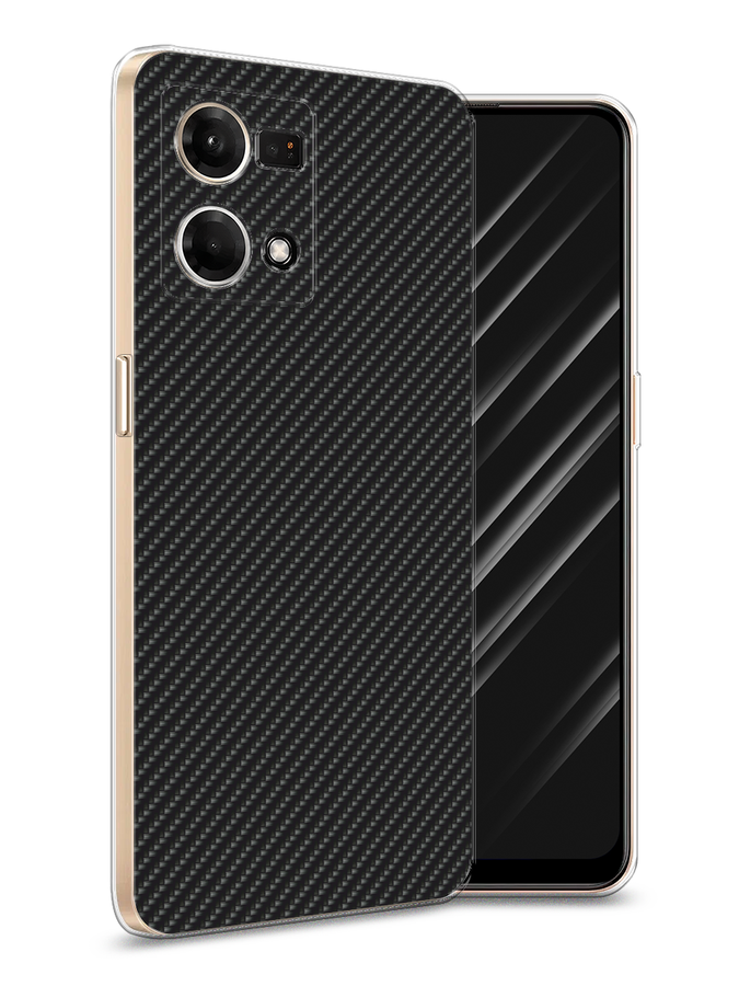 

Чехол Awog на Oppo Reno 8 4G "Черный карбон", 2511450-1