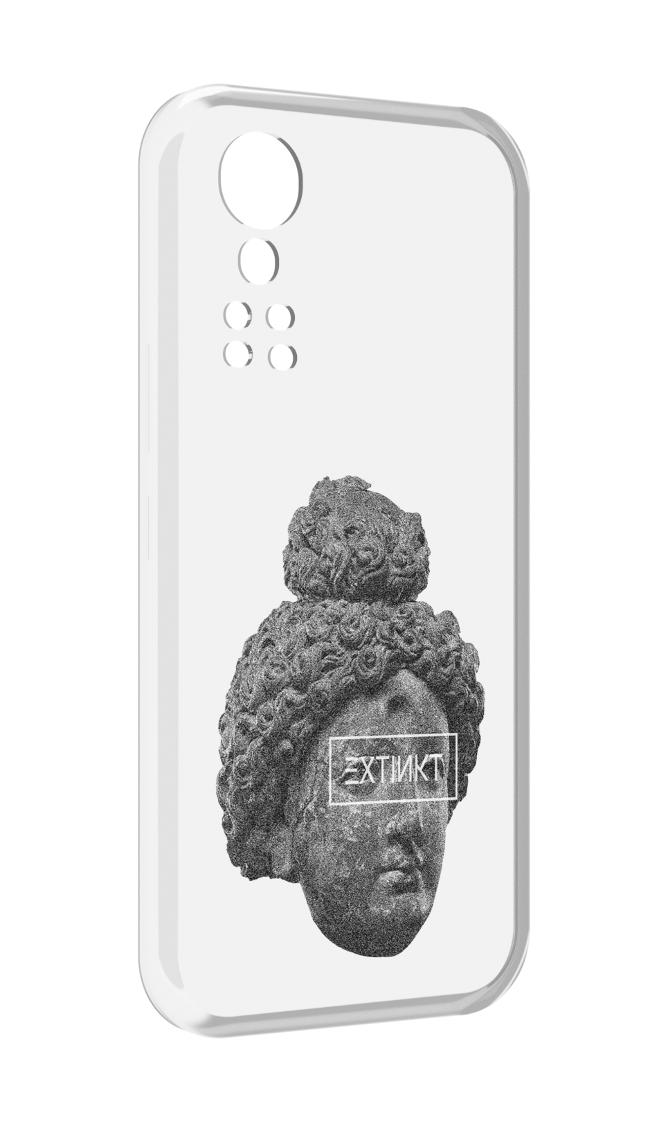 

Чехол MyPads каменное лицо девушки для ZTE Axon 30 5G / Axon 30S, Прозрачный, Tocco