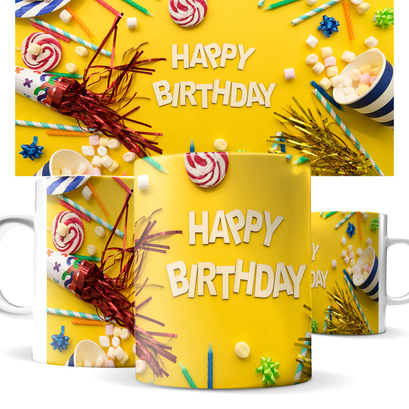 

Кружка КИЧ с днем рождения!. Happy Birthday!