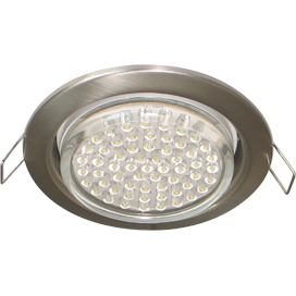 Ecola GX53 H4 Downlight without reflector_satin chrome светильник 38х106  кd102