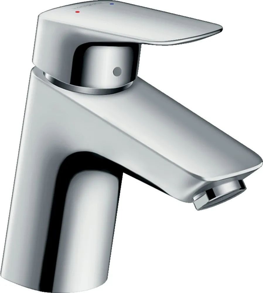 

Смеситель для раковины Hansgrohe Logis 70 71071000 без донного клапана, Серебристый