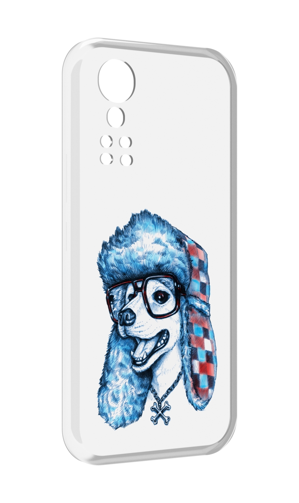 

Чехол MyPads зимний пес для ZTE Axon 30 5G / Axon 30S, Прозрачный, Tocco