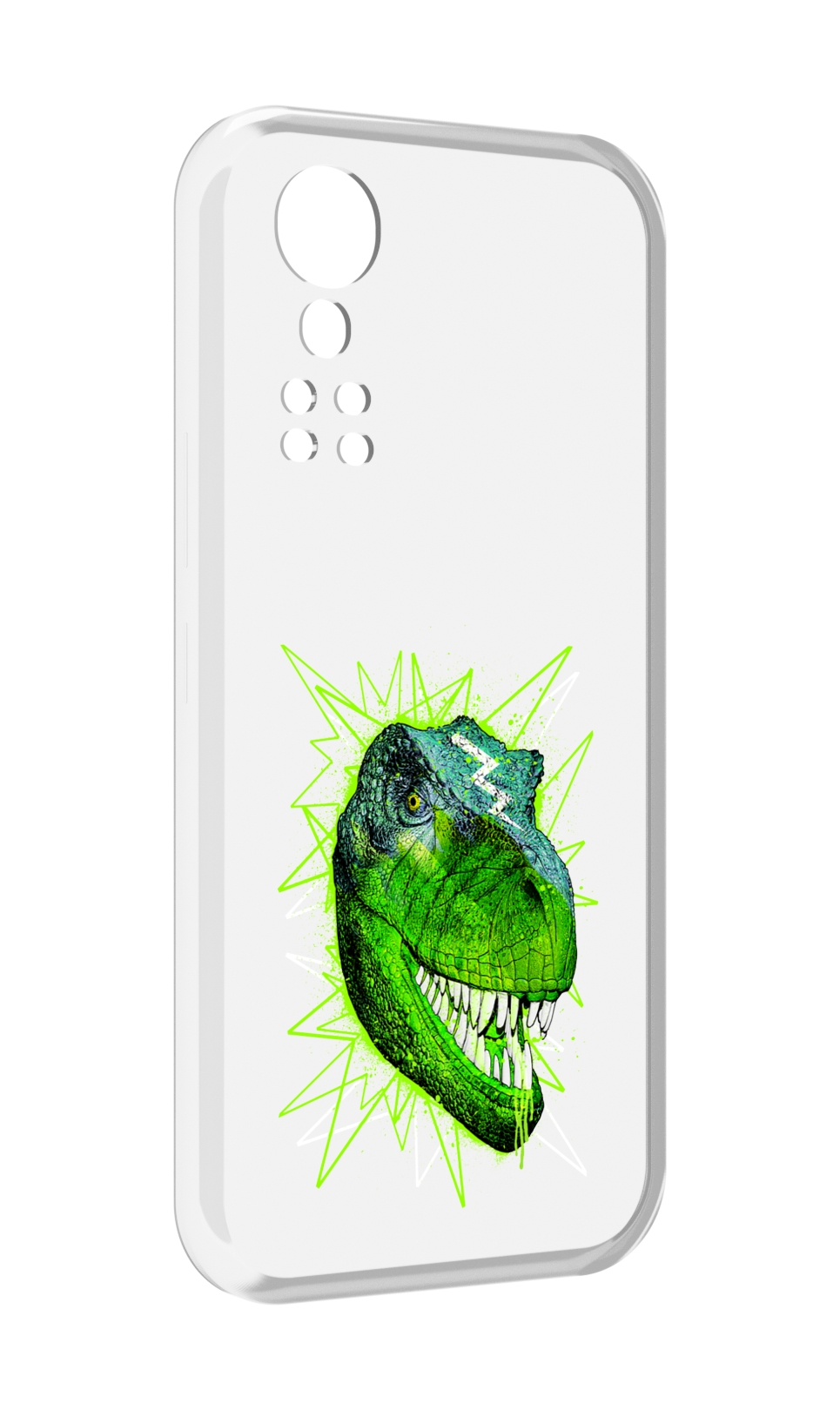 

Чехол MyPads зеленый динозавр для ZTE Axon 30 5G / Axon 30S, Прозрачный, Tocco