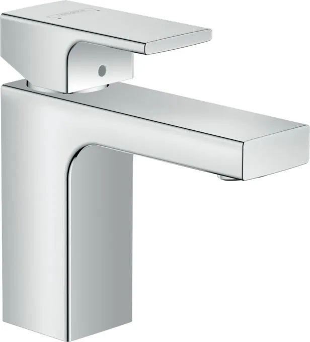 Смеситель для раковины Hansgrohe Vernis Shape 100 71569000 без донного клапана, хром смеситель для раковины без донного клапана vitra root round a4270736exp