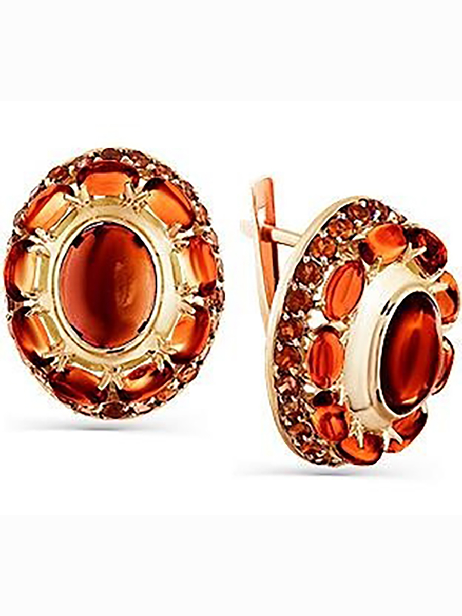 

Серьги из жёлтого золота с 72 гранатами Master Brilliant 02-2-827-0300-020, 02-2-827-0300-020