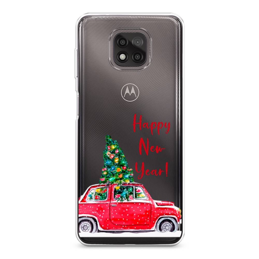 

Чехол на Motorola Moto G Power 2021 "Happy New Year", Красный;зеленый, 242750-5