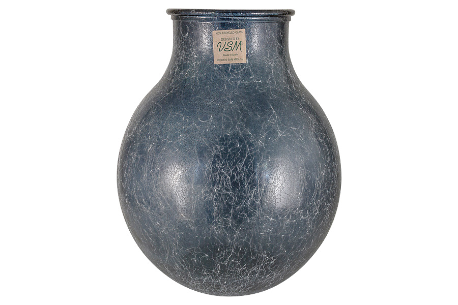 

Ваза San Miguel Silk 36см синяя стекло VSM-5742-F781_
