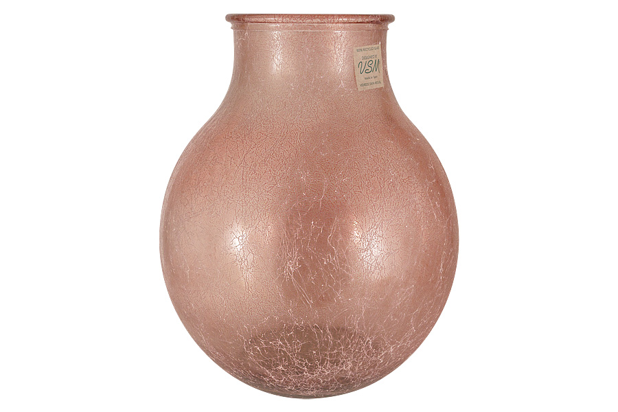 

Ваза San Miguel Silk 36см розовая стекло VSM-5742-F637_
