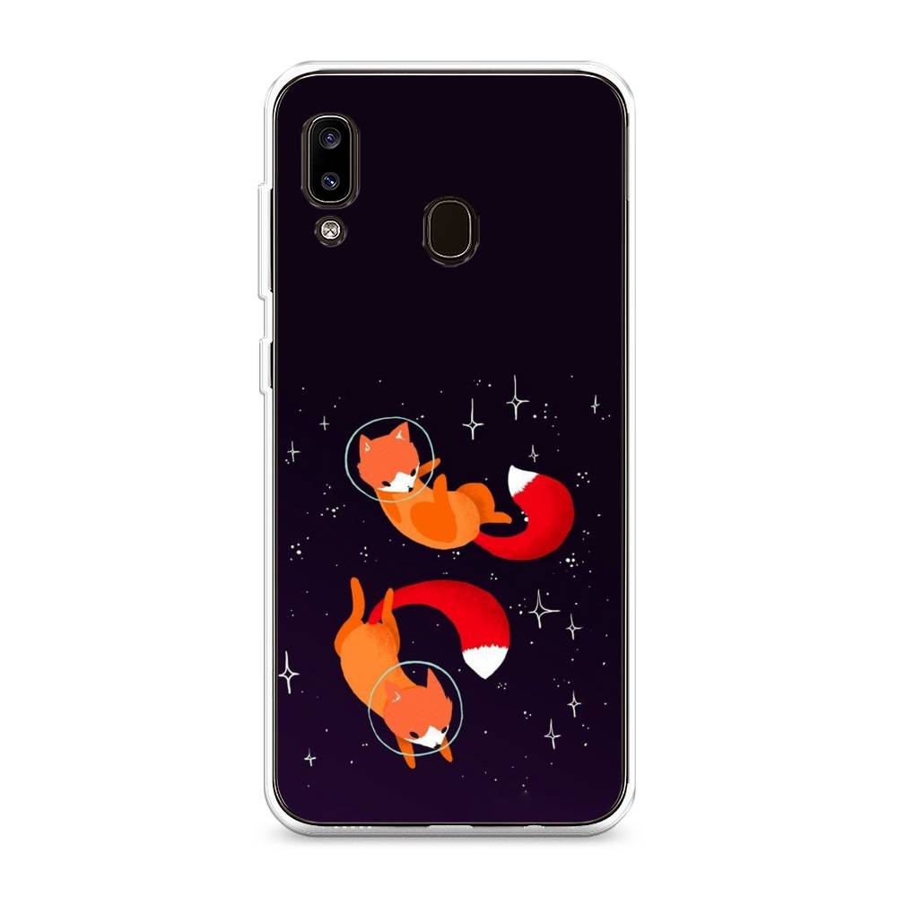 

Чехол Awog на Samsung Galaxy A20/A30 "Лисы космонавты", Разноцветный, 27650-4