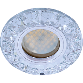 

Ecola MR16 DL1661 GU5.3 Glass с крупными стразами Конус/фон зеркальный