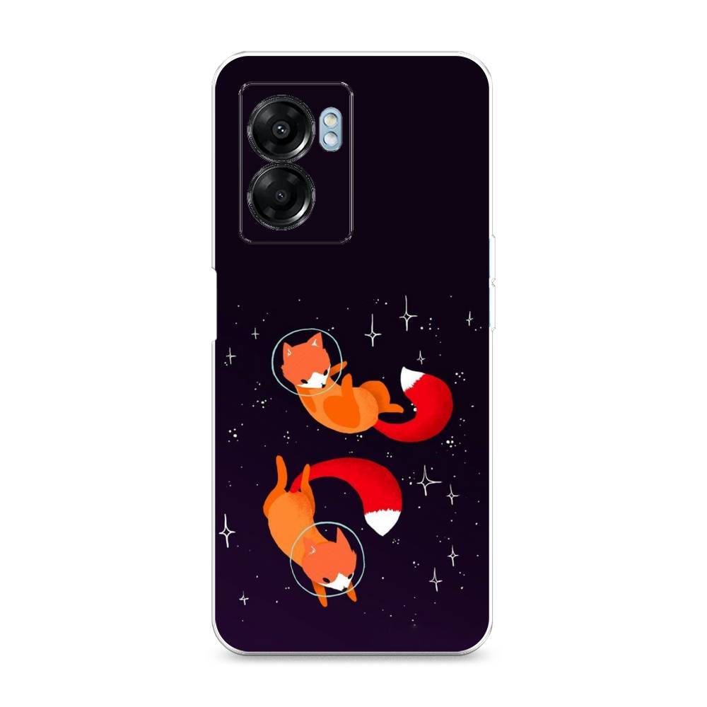 

Чехол Awog на Oppo A57 5G/A56s/OnePlus Nord N300 5G "Лисы космонавты", Разноцветный, 2510250-4