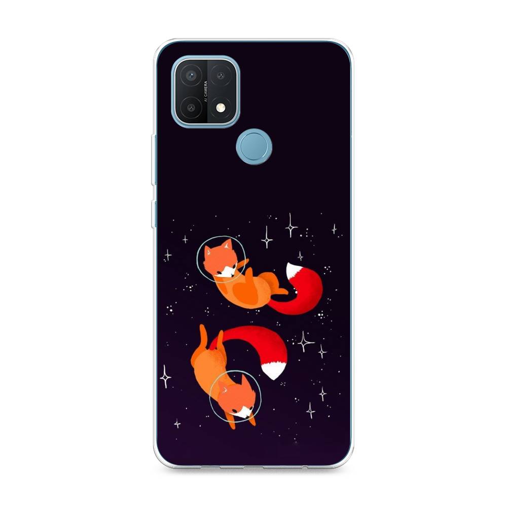 

Чехол Awog на Oppo A15/A15s "Лисы космонавты", Разноцветный, 255650-4