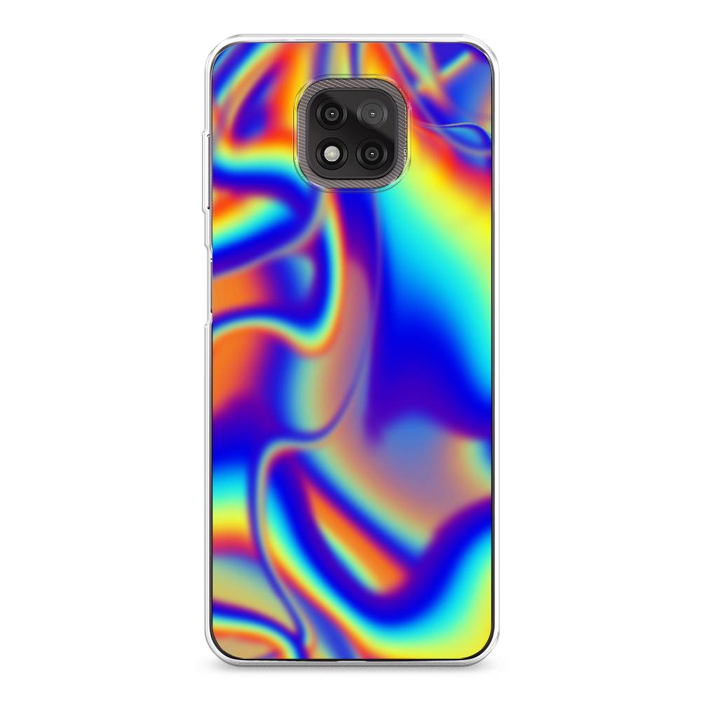 

Чехол на Motorola Moto G Power 2021 "Яркая голограмма", Разноцветный, 242750-3