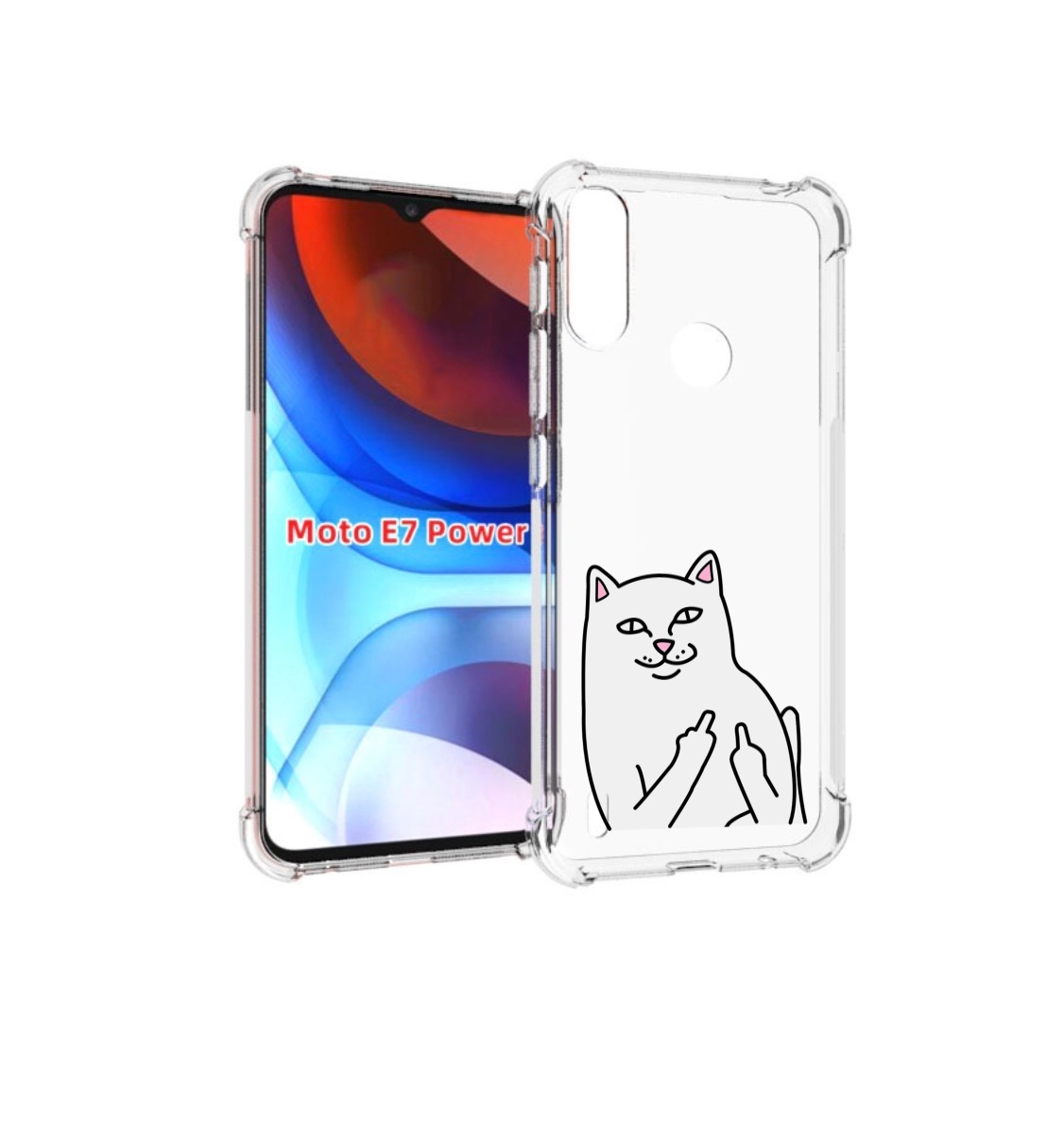 

Чехол MyPads котяра для Motorola Moto E7 Power, Прозрачный, Tocco