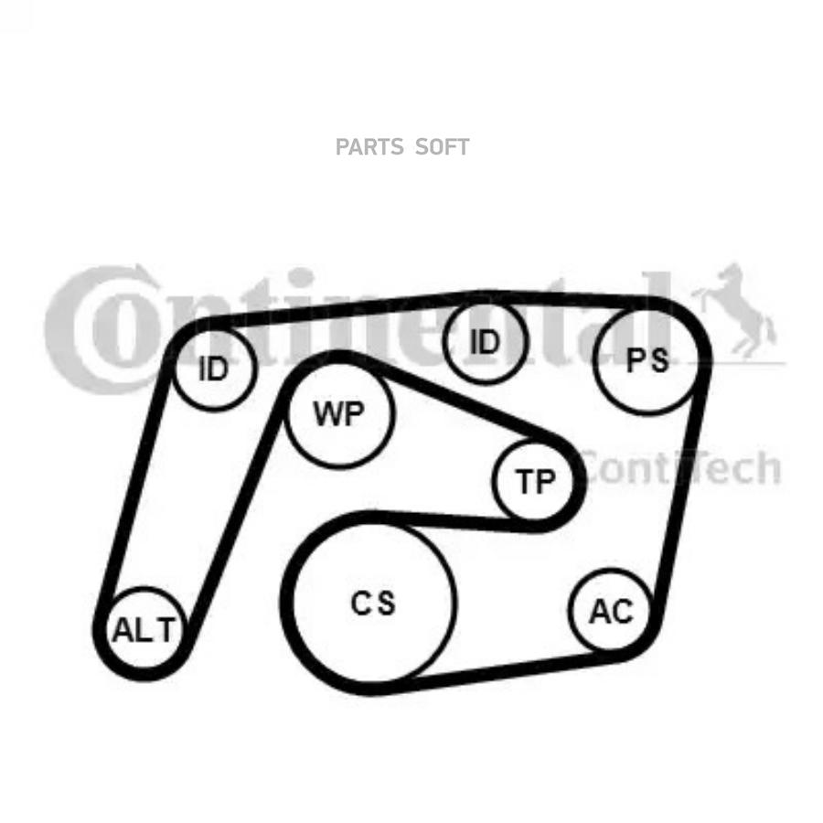 

CONTITECH Ремкомплект CONTITECH 6PK2260K1