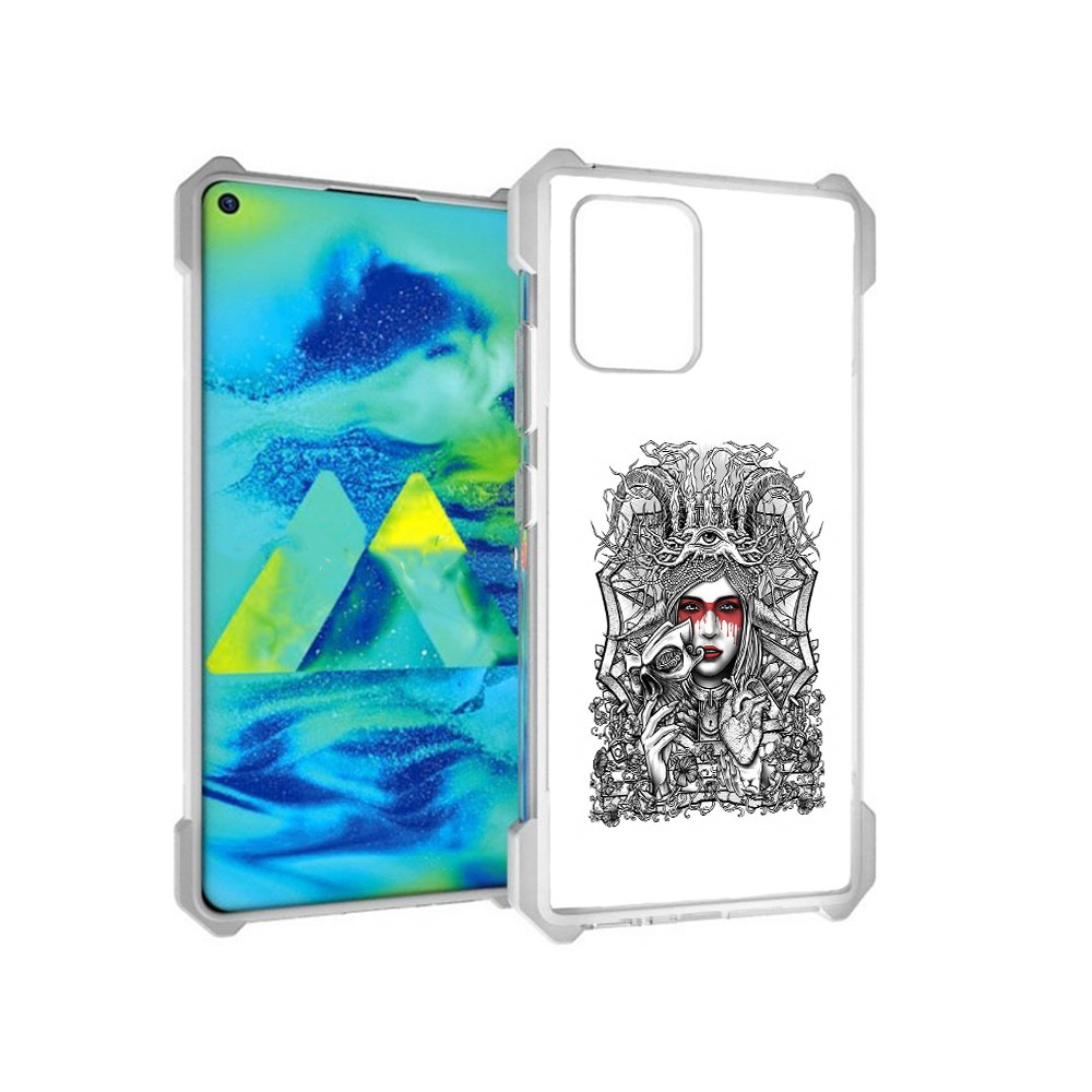 

Чехол MyPads Tocco для Samsung Galaxy S10 Lite грусная девушка (PT143840.502.302), Прозрачный, Tocco