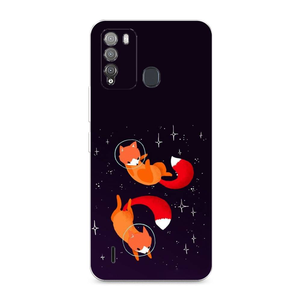 

Чехол Awog на Itel Vision 1 Pro "Лисы космонавты", Разноцветный, 3200350-4