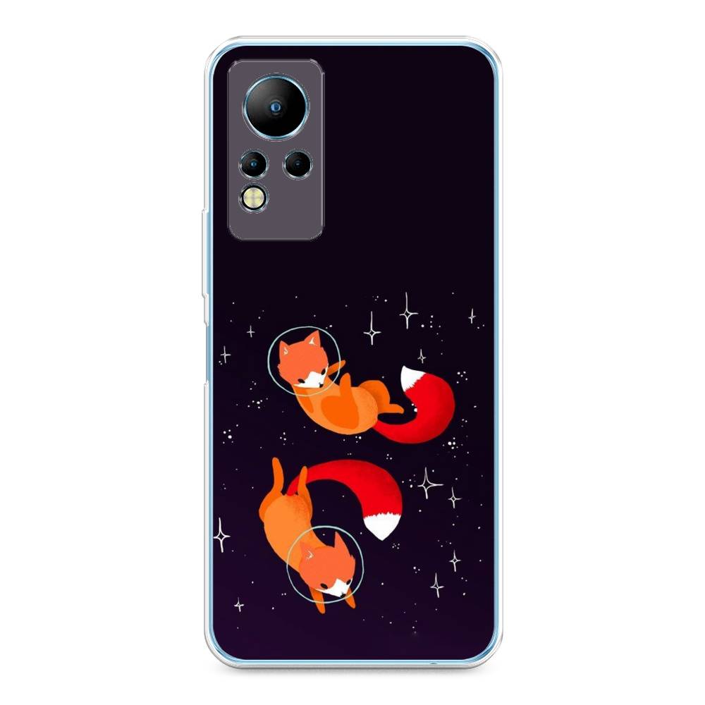 

Чехол Awog на Infinix Note 12 G88 "Лисы космонавты", Разноцветный, 3101850-4