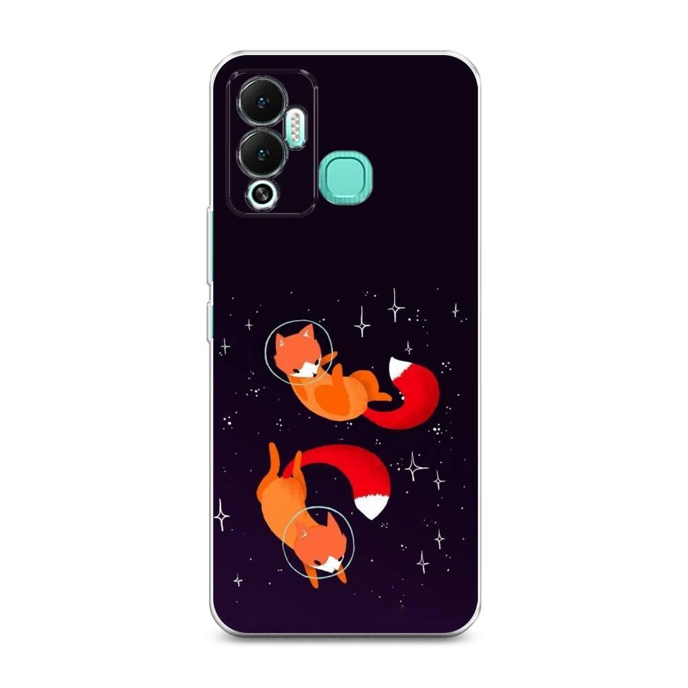 

Чехол Awog на Infinix Hot 12 Play "Лисы космонавты", Разноцветный, 3101750-4