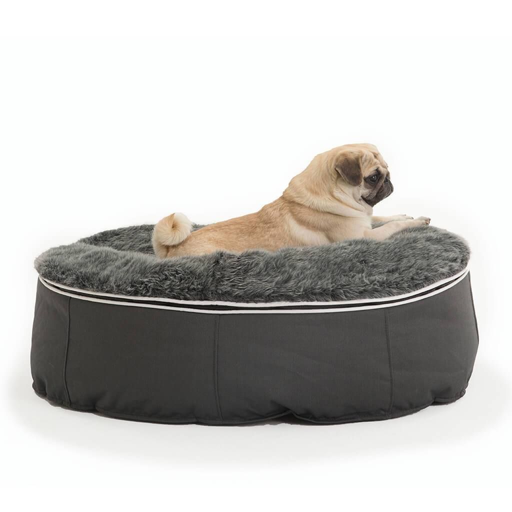 Лежанка для собак Ambient Lounge Dark Grey, темно-серый, нейлон, размер S, 50х60 см
