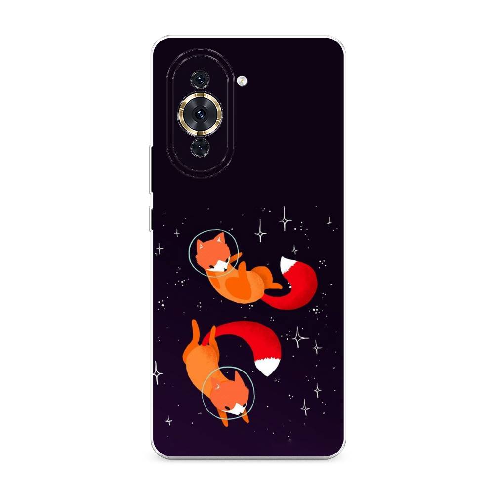 

Чехол Awog на Huawei Nova 10 Pro "Лисы космонавты", Разноцветный, 6109050-4