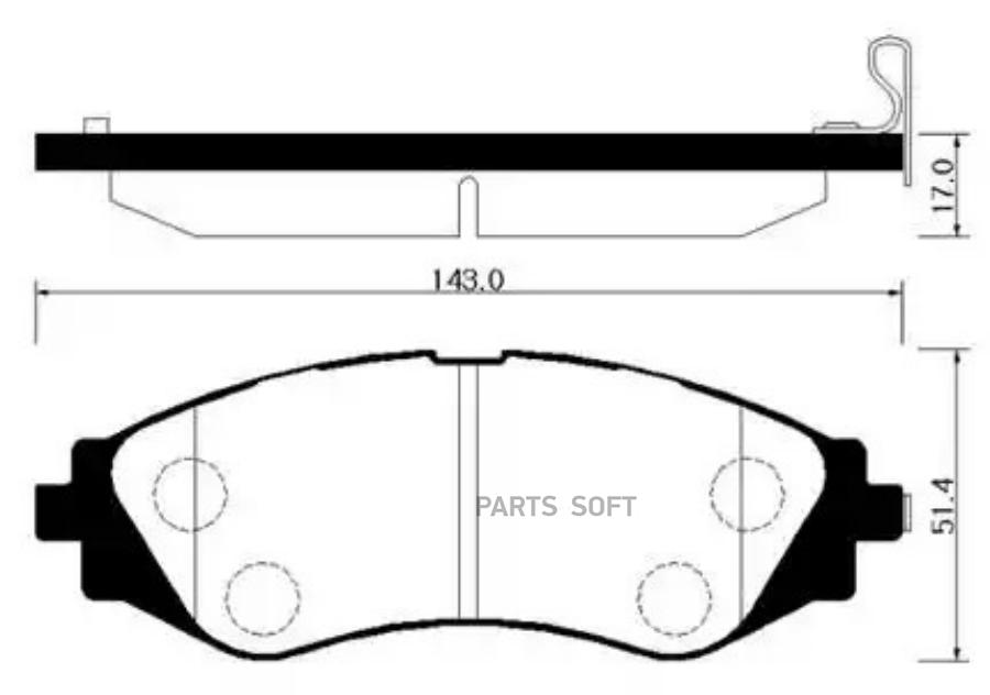 

Колодки тормозные дисковые передн daewoo: espero 95-99, leganza 97-02, nubira 97-02 suzuk