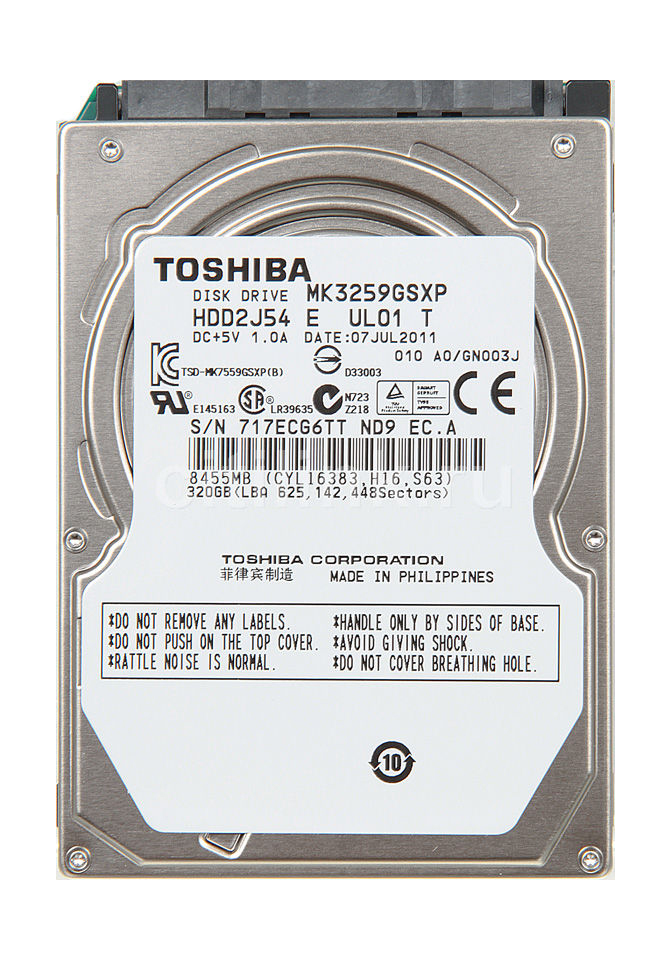 фото Жесткий диск toshiba mk 320гб (mk3276gsx)