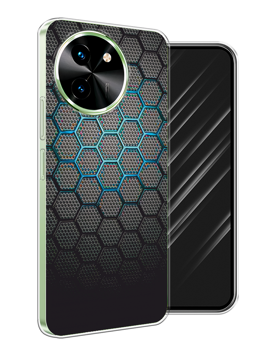 

Чехол Awog на Vivo T3x/Y38 5G "Бирюзовые соты", Бирюзовый;синий;черный, 2610650-1
