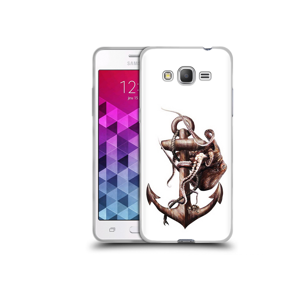 

Чехол MyPads Tocco для Samsung Galaxy Grand Prime ржавый якорь, Прозрачный, Tocco