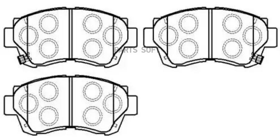 

Колодки тормозные дисковые передн lexus: es300 89-97, ls400 89-94 toyota: camry 91-96, ce