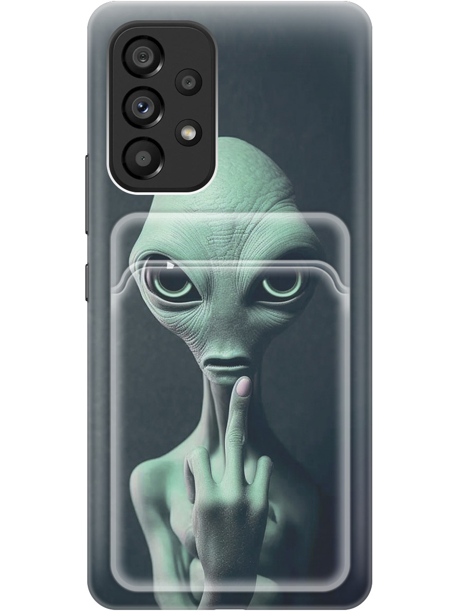 

Силиконовый чехол на Samsung Galaxy A53 5G с рисунком "Инопланетянин", Зеленый;синий;черный, 20012006