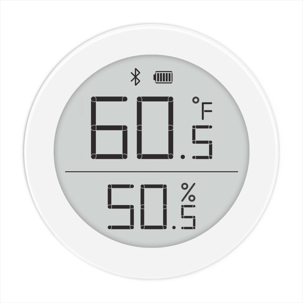 фото Датчик температуры и влажности qingping temp e-ink homekit white (cgg1h)