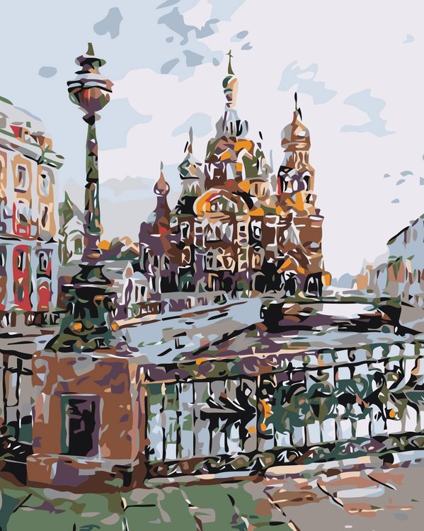 

Картина по номерам Живопись по Номерам Петербургские каналы, 40x50, Петербургские каналы