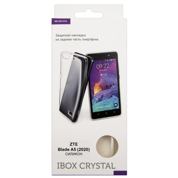 фото Чехол red line ibox crystal для zte blade a5 2020 прозрачный