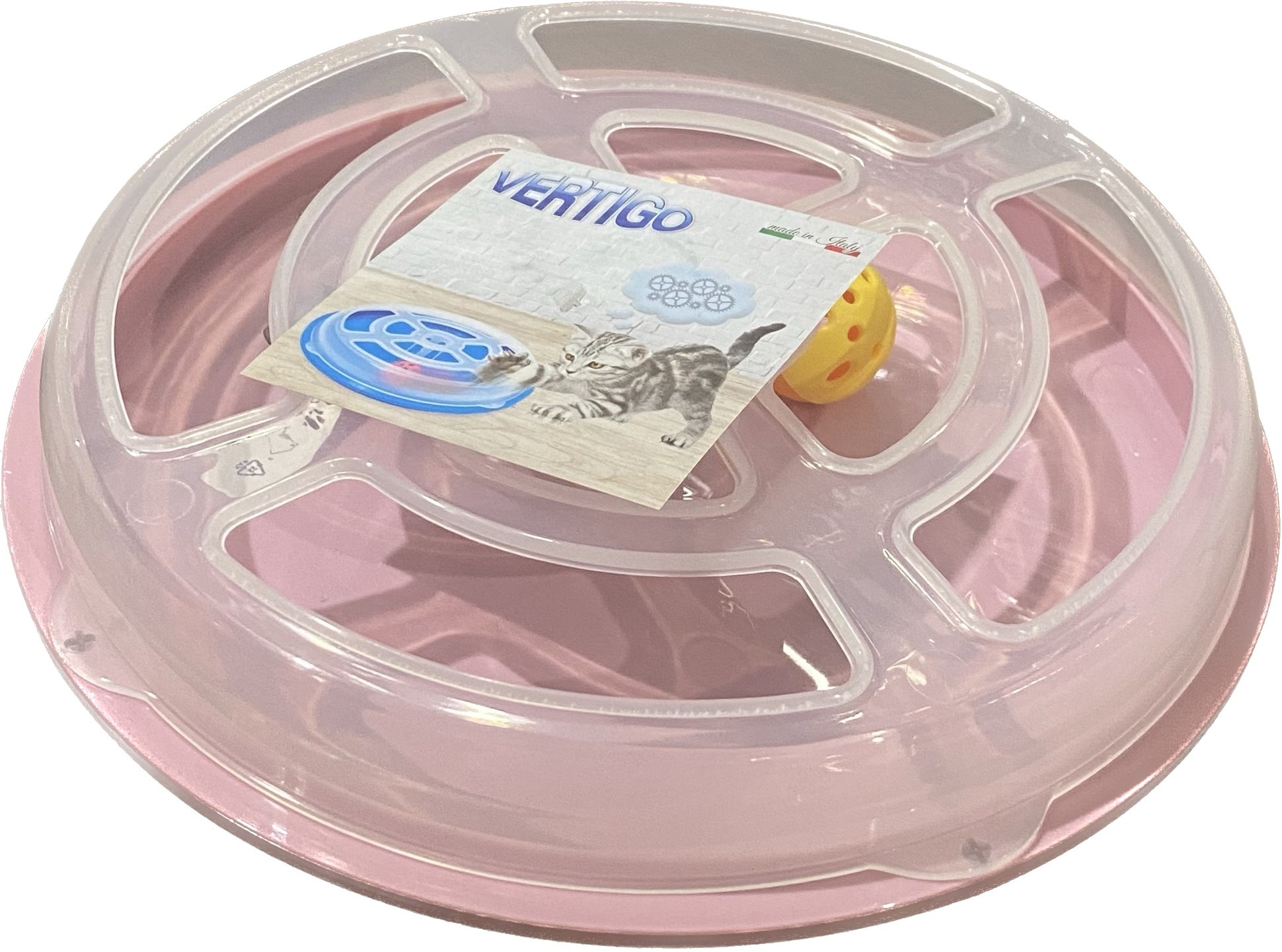 

Игрушка для кошек Georplast Vertigo с шариком, пластик, в ассортименте, 29 см, vertigo
